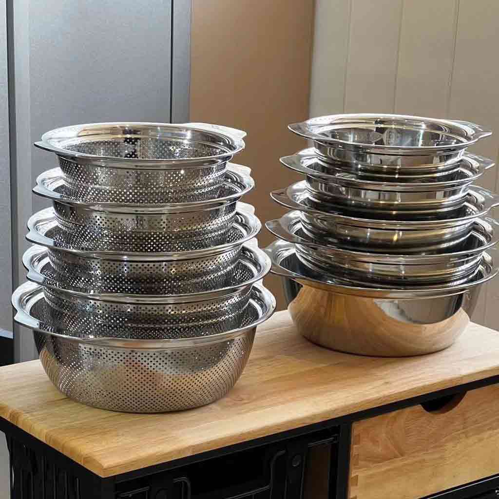 لگن استیل یونیک گرد