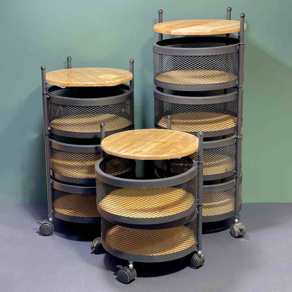 سبد سیب زمینی و پیاز  طرح چرخان