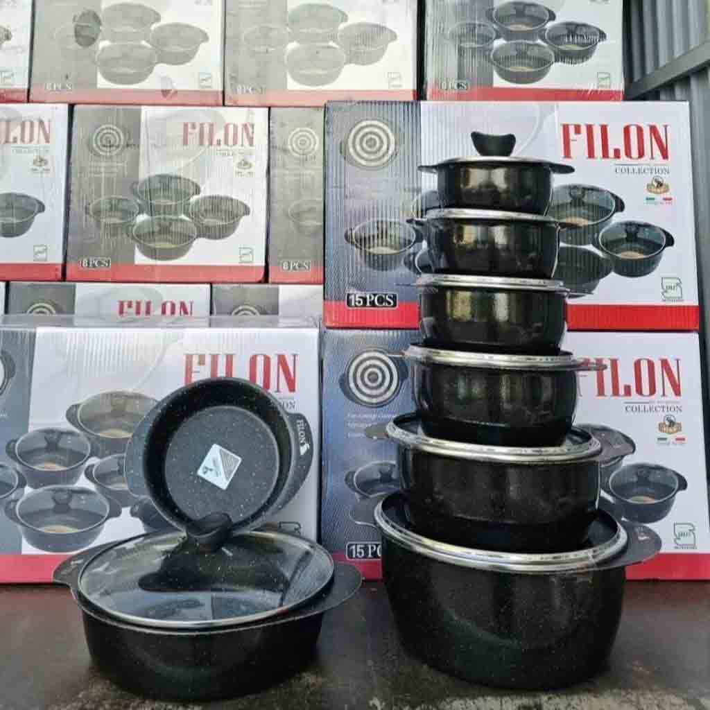 سرویس قابلمه فیلون 15 پارچه پروانه ای