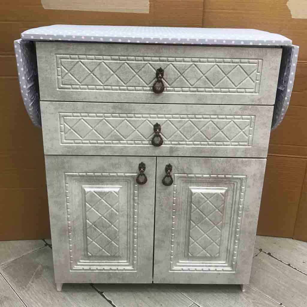 میز اتو جا چرخ خیاطی طوسی