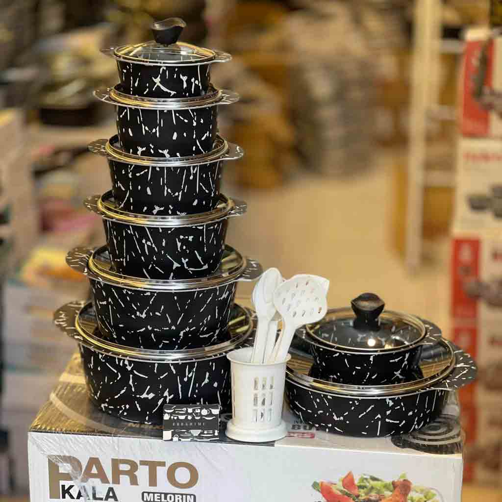 سرویس قابلمه پرتوکالا 16 پارچه مدل ملورین