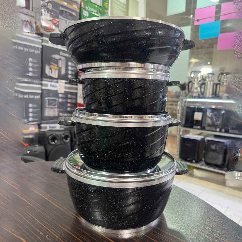 سرویس قابلمه چدن گرانیت ژوپیتر