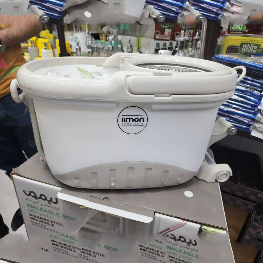 سطل و زمین شوی پدالی لیمون